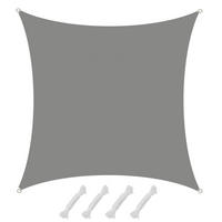SONNENSEGEL Wasserdicht 400 cm Grau - Grau, Kunststoff (400/400cm) - Amanka