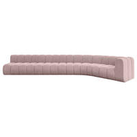 ECKSOFA modulares Sofa Karex-L3 - 490x194x70 cm Rosa - Rosa, Holzwerkstoff/Textil (490/194cm) - ALTDECOR