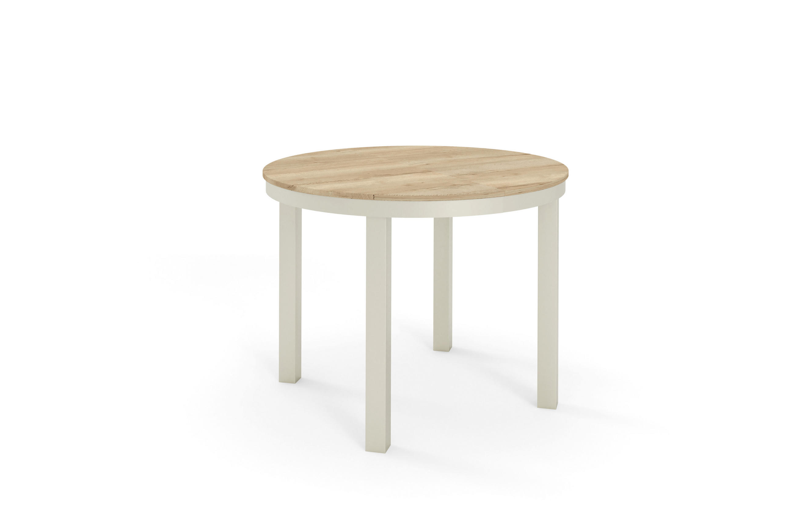 ESSTISCH BERNARDIN - Hellbraun/Kaschmir, Holzwerkstoff/Metall (100/100/76cm) - Meblini