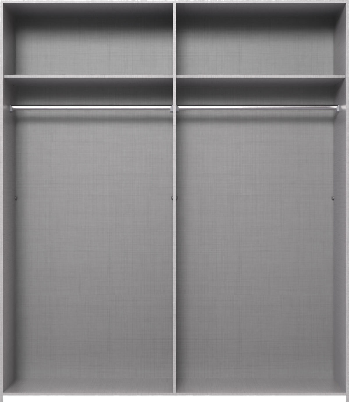 SCHWEBETÜRENSCHRANK Queen in Grafit 179 x 198 x 65 cm (BxHxT) – Kleiderschrank mit einer Spiegeltür - Grau, Holzwerkstoff (80/200/120cm)
