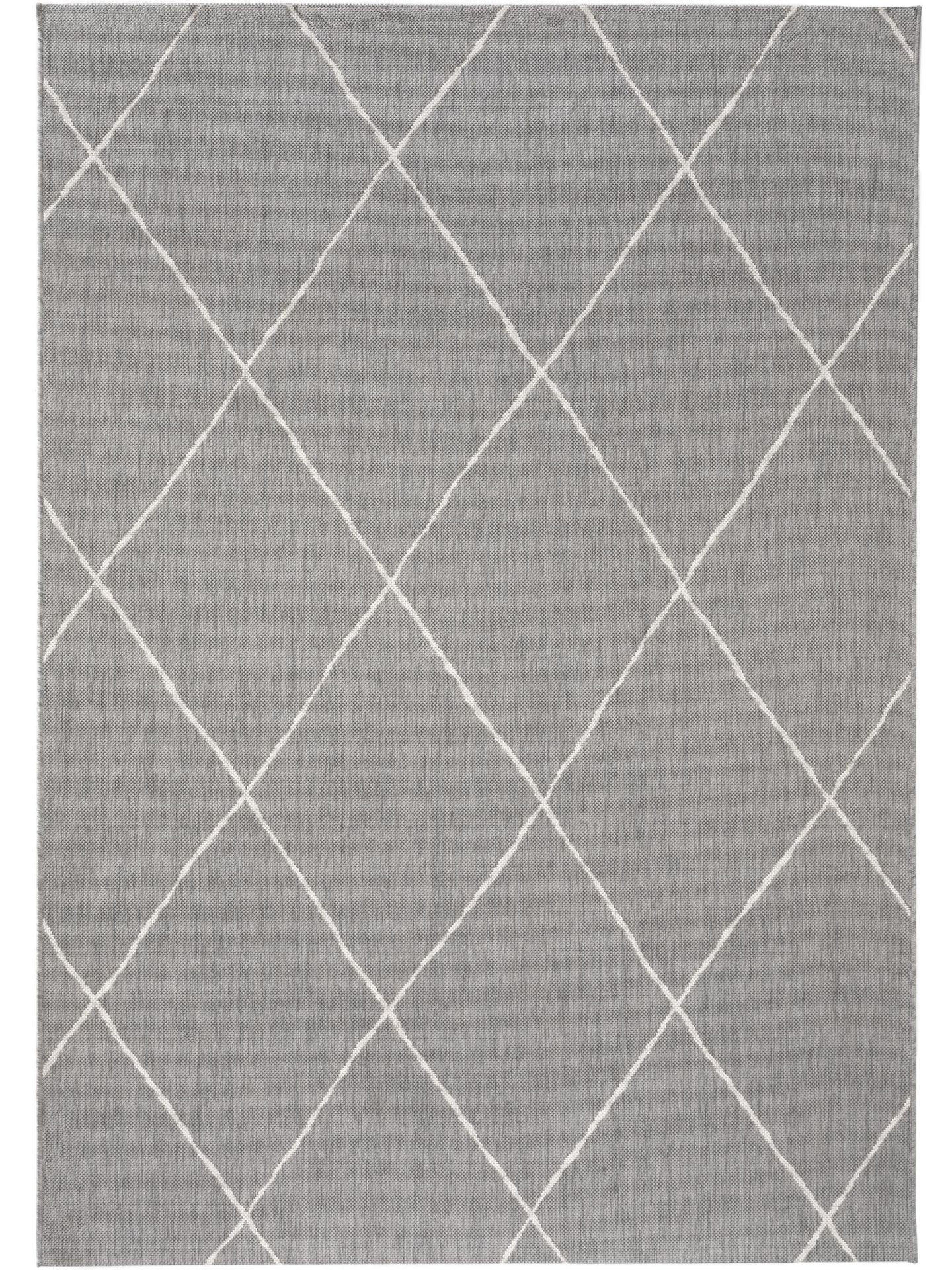 OUTDOORTEPPICH Metro Grau 200x290 cm - Grau, Kunststoff (200/1cm) - KUNSTLOFT
