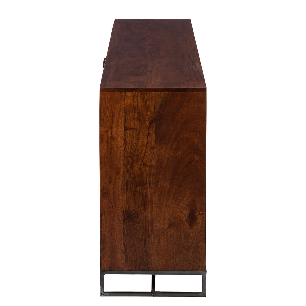 SIDEBOARD - Akazie massiv / Eisen, Typ A - Akaziefarben, Holz (200/80/40cm) - home24