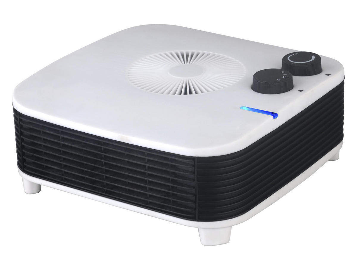 STAND-THERMOVENTILATOR Weiß mit Leistungskontrolle 2000 W - Weiß, Kunststoff (25/10/25cm) - Purline