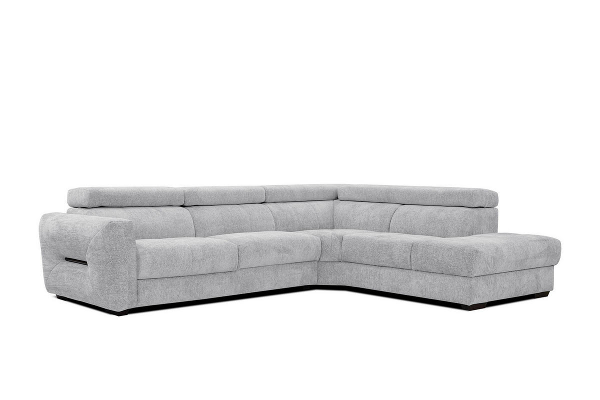 ECKSOFA CALVERA 5-Sitzer, hellgrau - Hellgrau, Holzwerkstoff/Textil (298/239cm) - Courtois Laville