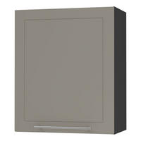 KÜCHENHÄNGESCHRANK Kvantum W2/60 Beige Matt / Schwarz Matt 60 / 32,5 / 72cm - Beige/Schwarz, Holz/Holzwerkstoff (60/72/32.5cm) - Feldmann-Wohnen