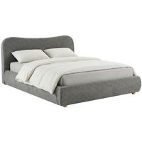 POLSTERBETT 160 cm/200 cm cm Stoff Dunkelgrau - Dunkelgrau, Textil (181/224cm) - CLP