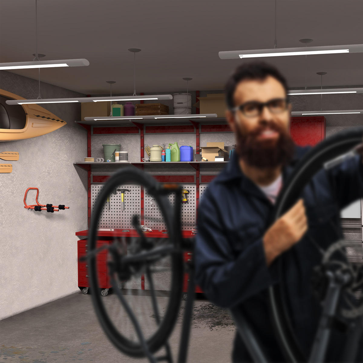 FAHRRADHALTERUNG Rot Schwarz Wand klappbar Stahl für 2 Fahrräder - Rot, Textil/Metall (47.5/28/51cm) - Relaxdays