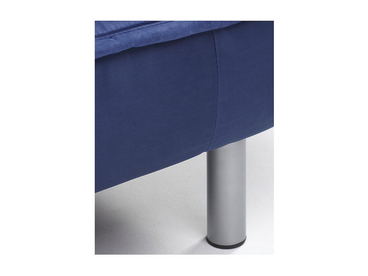 SCHLAFSOFA - 3 Personen - stoff - königsblau Mishan - Blau, Textil (190/89/96cm) - Vente-Unique