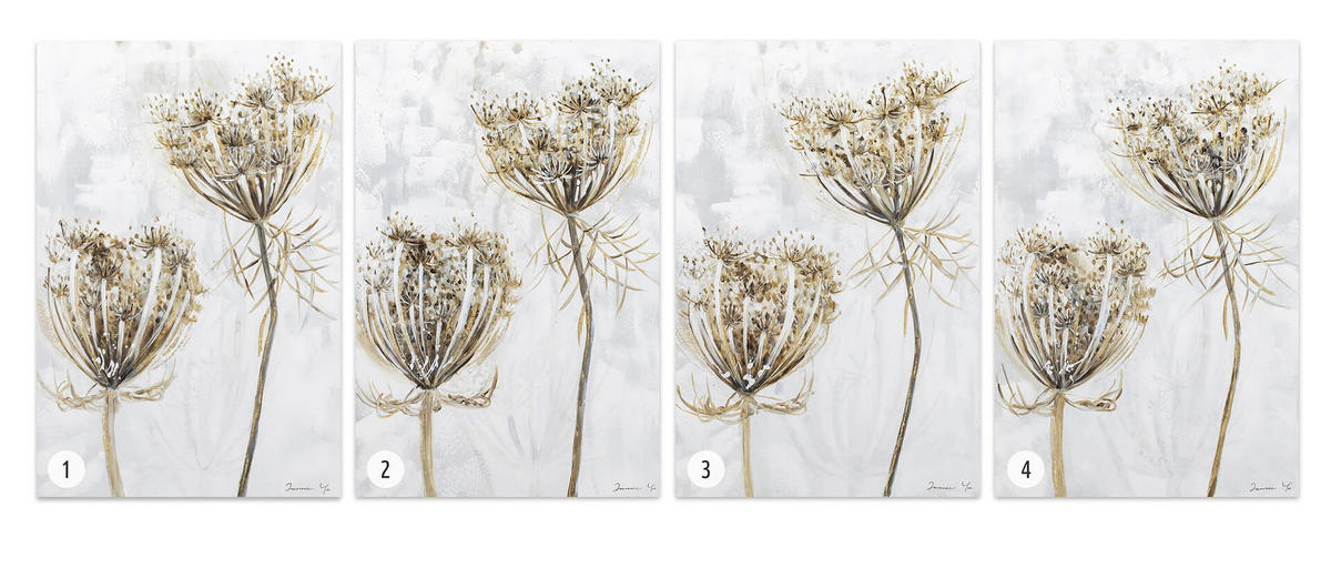 ACRYLBILD HANDGEMALT 60/90 cm - Beige, Holz/Textil (1.96/90cm) - KUNSTLOFT