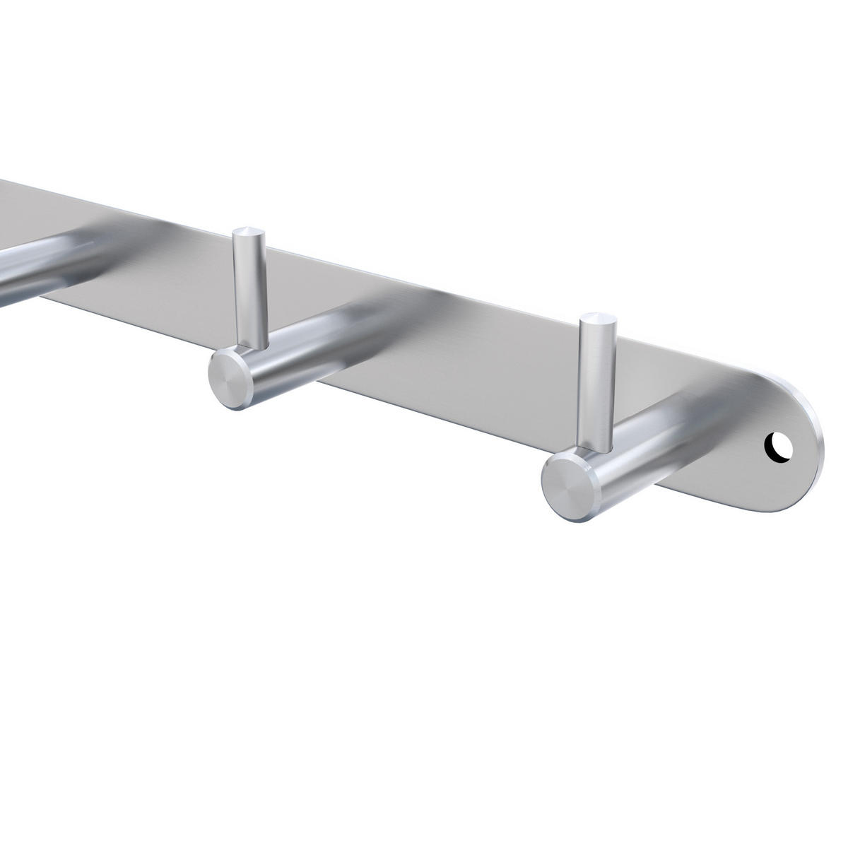 HAKENLEISTE 22/4.2/4.2 cm - Silberfarben, Metall (4.2/4.2/22cm) - Intirilife