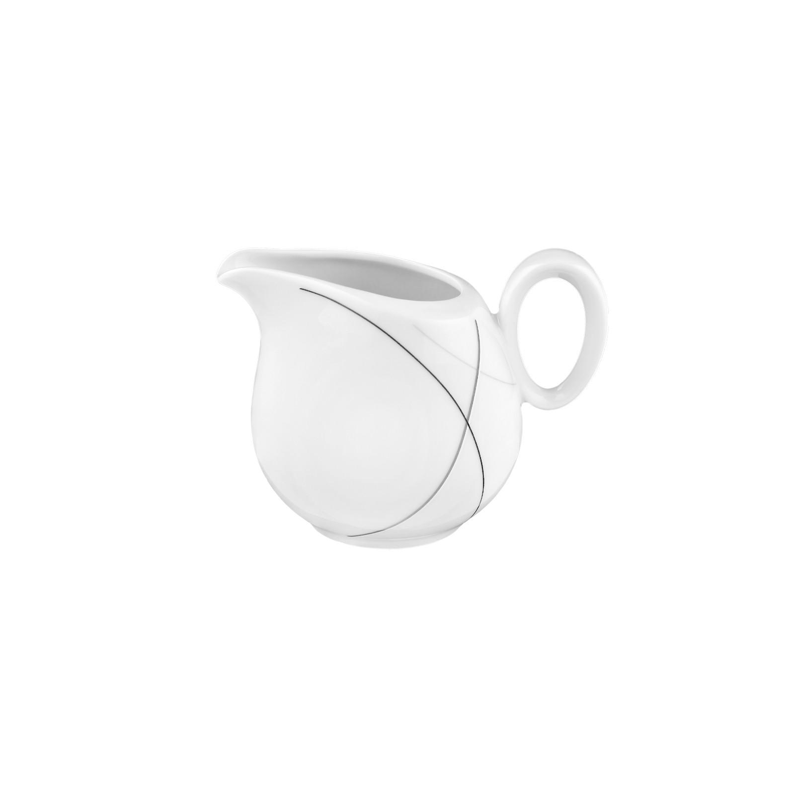 MILCHKÄNNCHEN Trio Highline weiß-grau 0,23 l - Weiß/Grau, Keramik (0.23L) - Seltmann Weiden