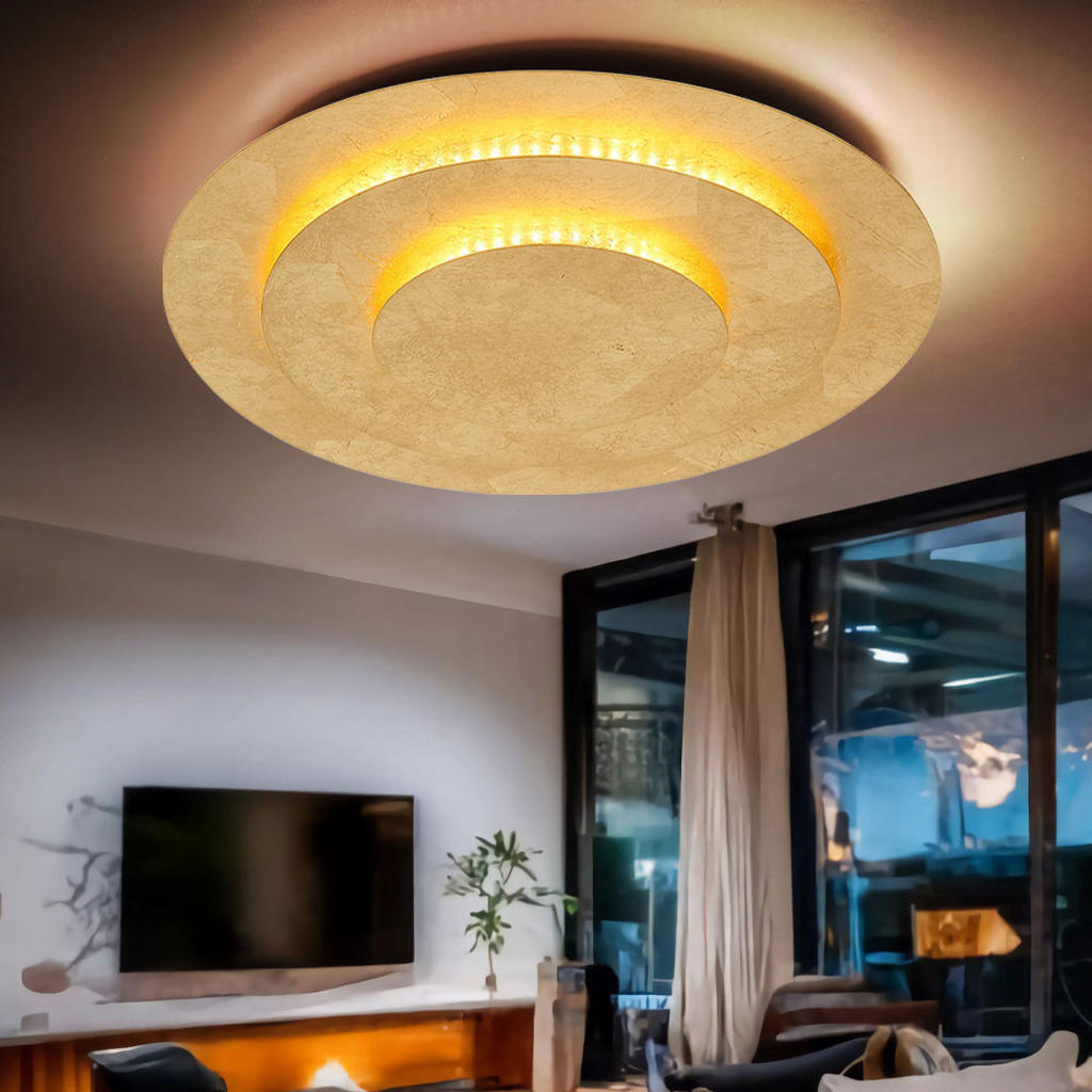 Thumbnail - Globo Lighting Led, Gold, Metall, Rund, 4.7x4.7x4.7 cm, Lampen & Leuchten, LED Beleuchtung, LED-Deckenleuchten