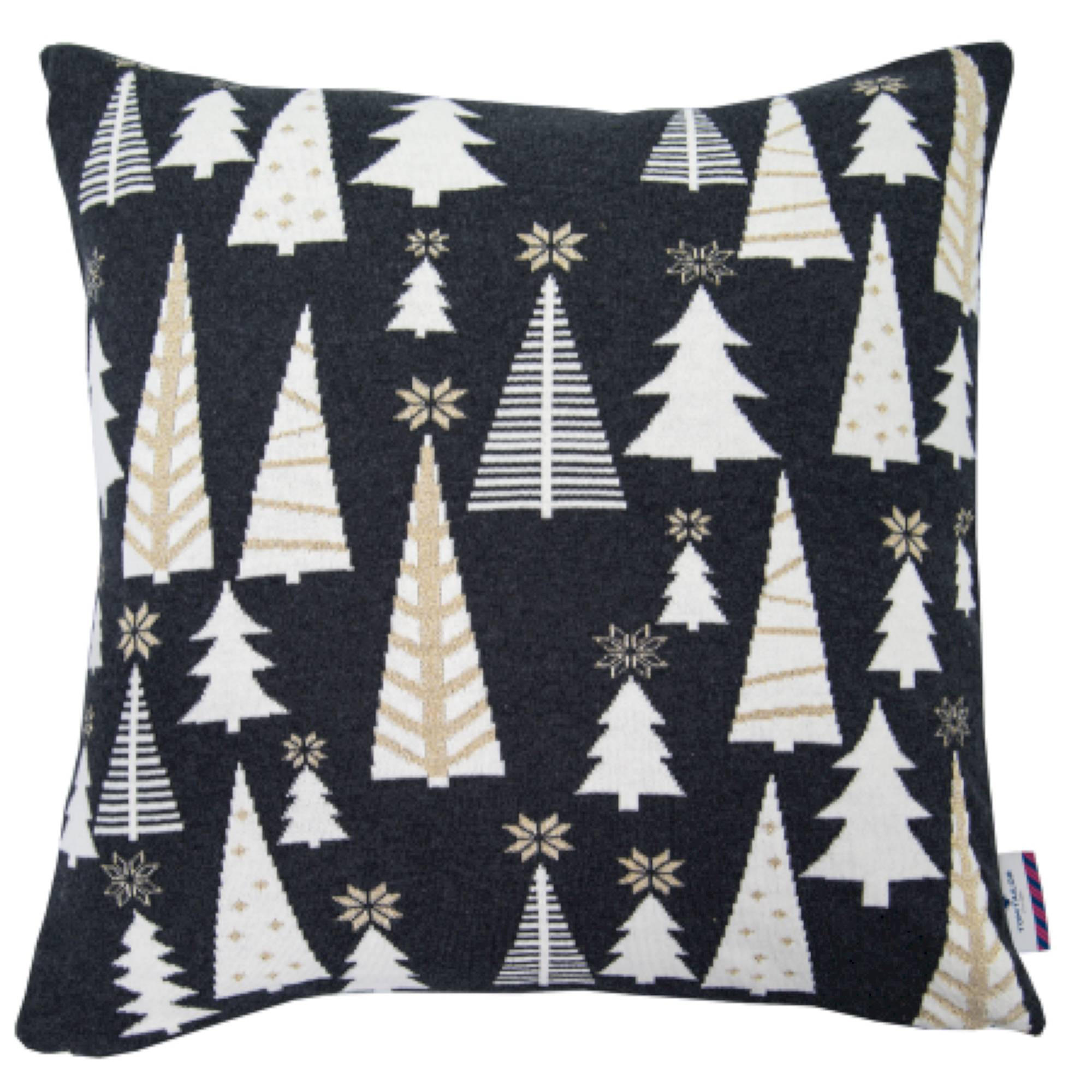 ZIERKISSENHÜLLE WEIHNACHTSKISSEN - Schwarz, Textil (50/50cm) - Tom Tailor