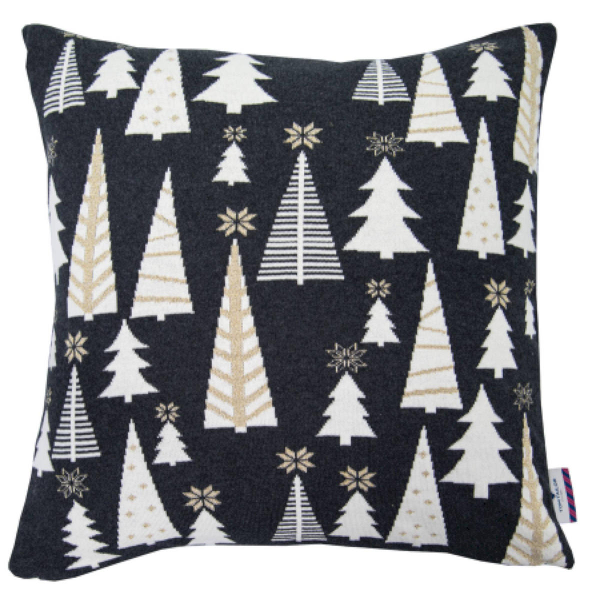 ZIERKISSENHÜLLE WEIHNACHTSKISSEN - Schwarz, Textil (50/50cm) - Tom Tailor