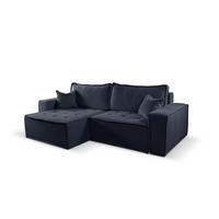ECKSOFA Bohoo Mit Schlaffunktion Graphit Links - Graphitfarben, Holz (140/248cm) - Kaiser Möbel