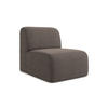 SOFAELEMENT Bouclé Stoff Braun - Schwarz/Mokka, Holzwerkstoff/Kunststoff (70/75/94cm) - Makamii