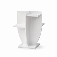 PFLANZENSTÄNDER Ceki Weiß - Weiß, Holzwerkstoff (29/29/62cm) - Decorotika
