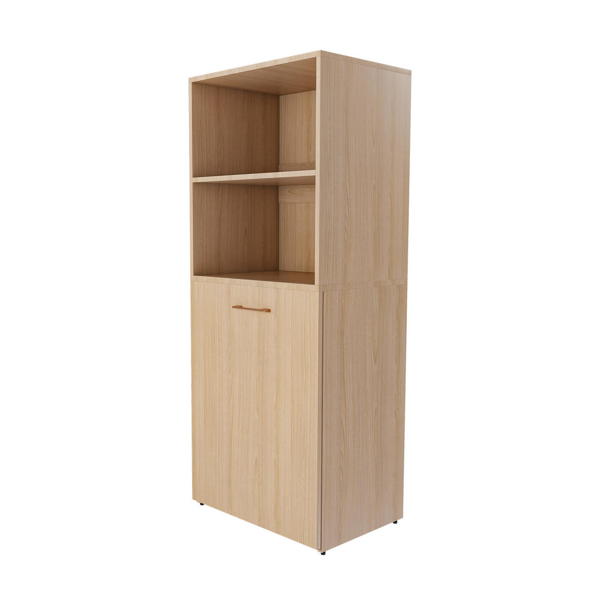 ECKSCHREIBTISCH DE-37446 ausziehbar mit verstellbaren Ablagen Helle Eiche - Naturfarben, Holzwerkstoff (40/55/136cm) - ComfortXL