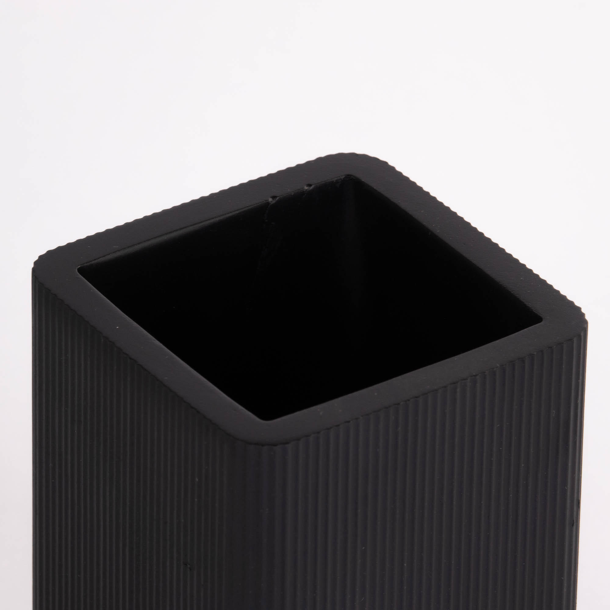 ZAHNBÜRSTENBECHER Garbo - Schwarz, Kunststoff (7.5/11/7.5cm)