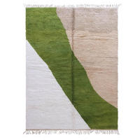 BERBERTEPPICH mit Linienmuster 250x 342 cm - Grün, Naturmaterialien (250/342cm) - AFK Living
