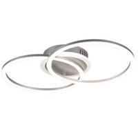 LED DECKENLEUCHTE Venida Silber Metall - Silberfarben, Metall (30/50/7cm)