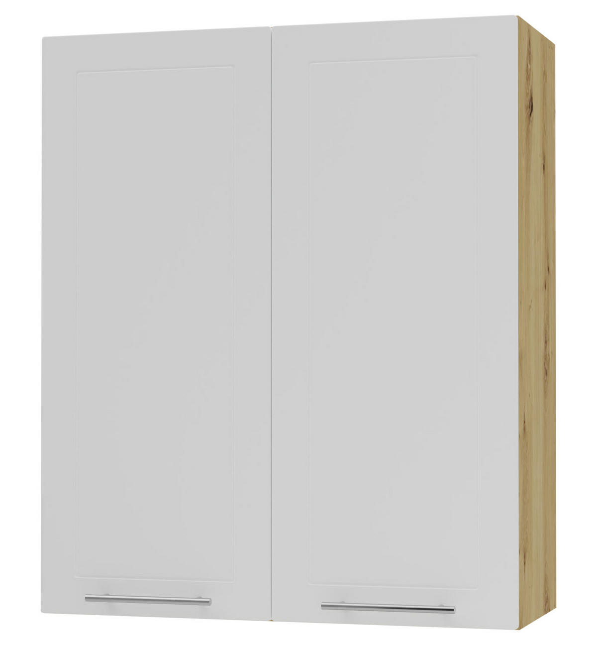 KÜCHENHÄNGESCHRANK Kvantum W4/80 Weiß Matt / Eiche Artisan Matt 80 / 32,5 / 96cm - Eiche Artisan/Weiß, Holz/Holzwerkstoff (80/96/32.5cm) - Feldmann-Wohnen