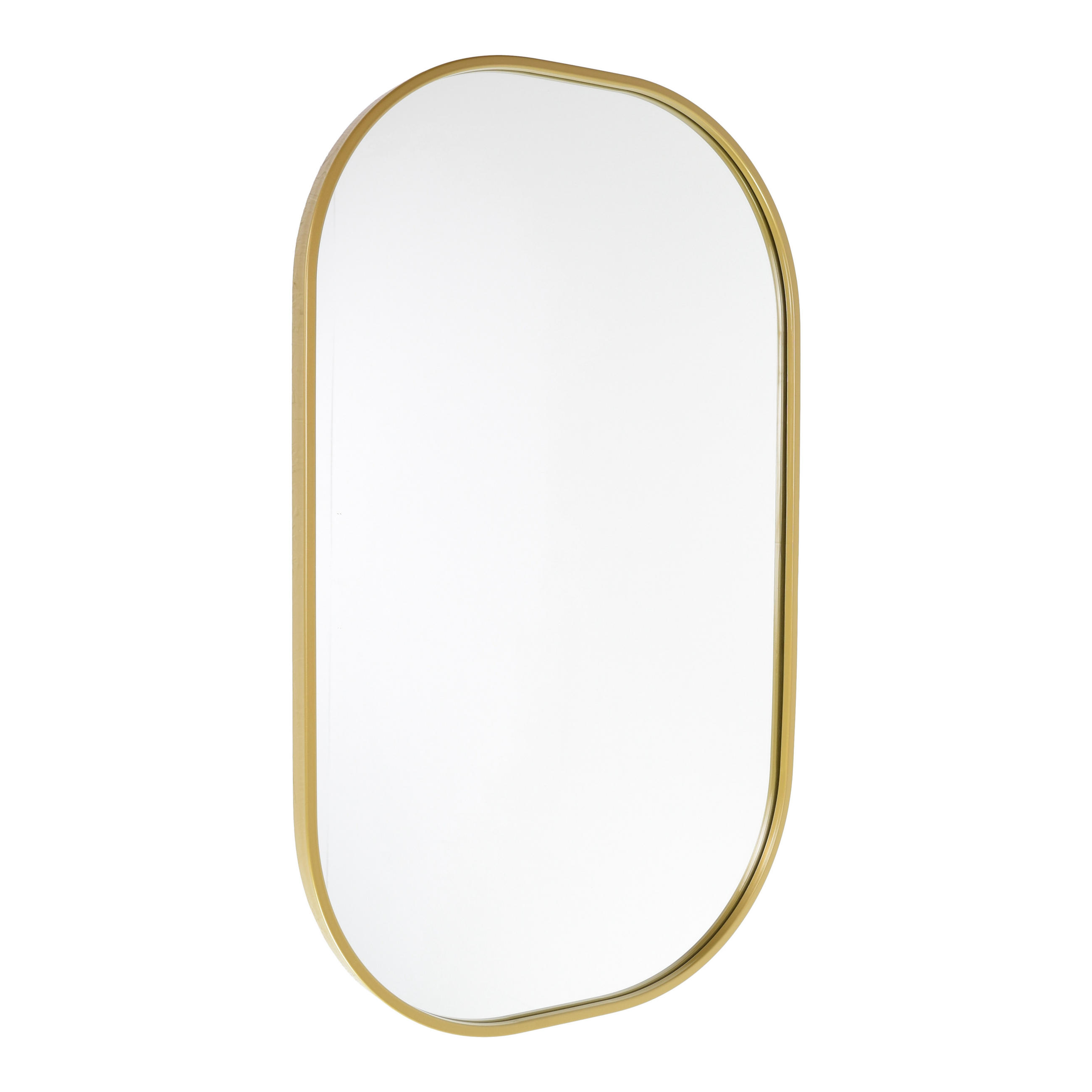 WANDSPIEGEL Boston Gold - Goldfarben, Metall (50/80/4cm) - Fragix