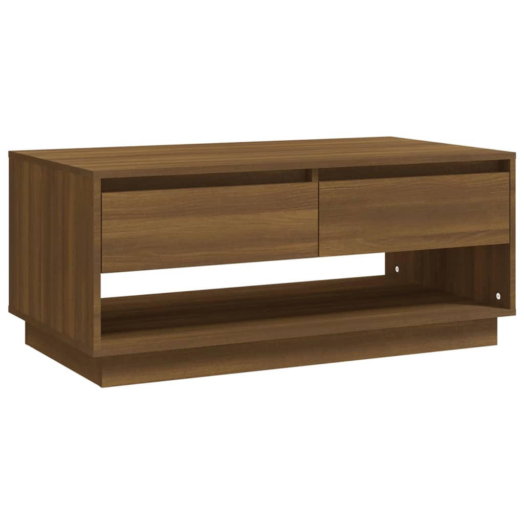 COUCHTISCH Braun Eichen-Optik 102,5x55x44 cm Holzwerkstoff - Braun, Holzwerkstoff (102.5/55/44cm) - furnicato