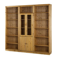 BÜCHERWAND - Kiefer massiv, Typ D - Kieferfarben, Holz (222/223/37cm) - home24