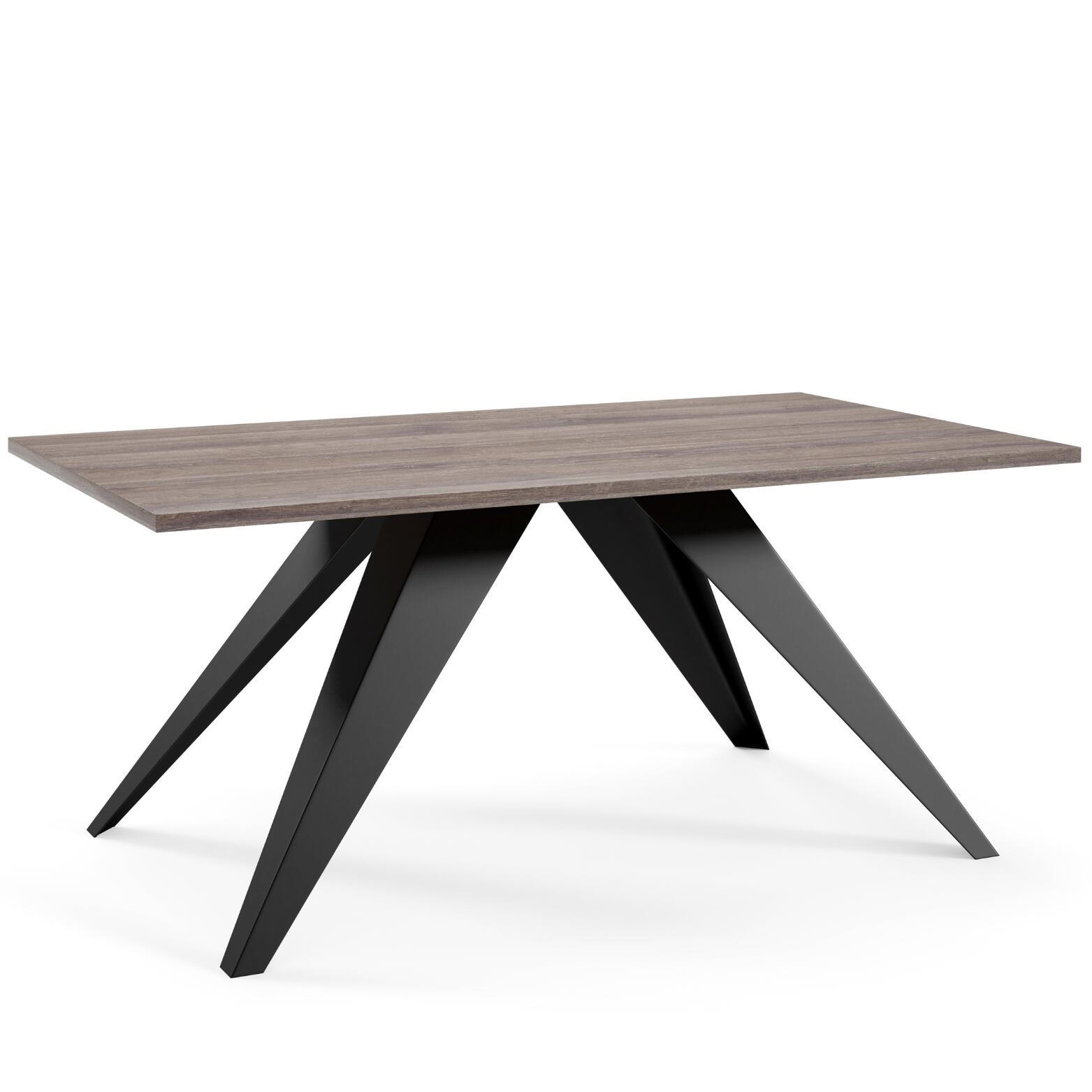 Furnlux Couchtisch Braun, Schwarz 60x48x120 cm