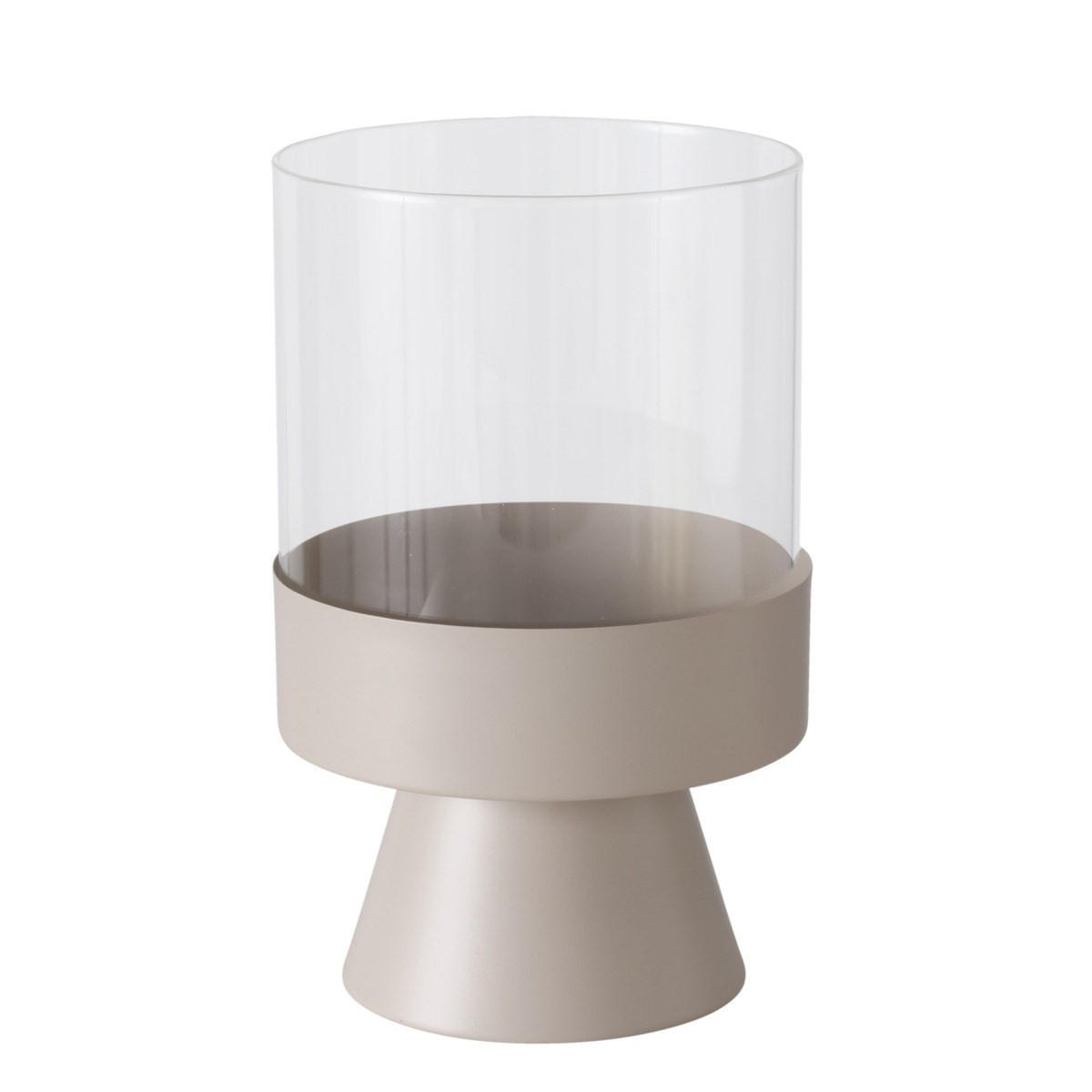KERZENHALTER aus Glas Pallas - Beige, Glas (19/29/19cm) - Boltze Home