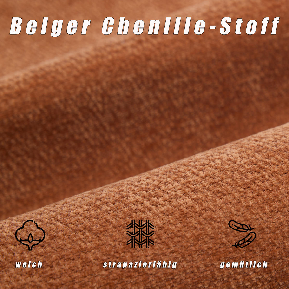 SCHLAFSOFA 127/75.5/83 cm Braun mit Armlehnen und Seitentaschen - Braun, Textil (75.5/83/127cm) - Oxeza