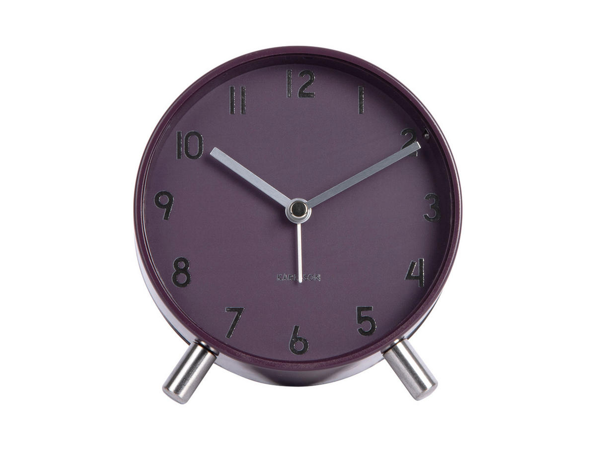 WECKER Cadiz Elan - Lila - 12/11 cm - Lila, Metall (12/11/12cm) - Karlsson