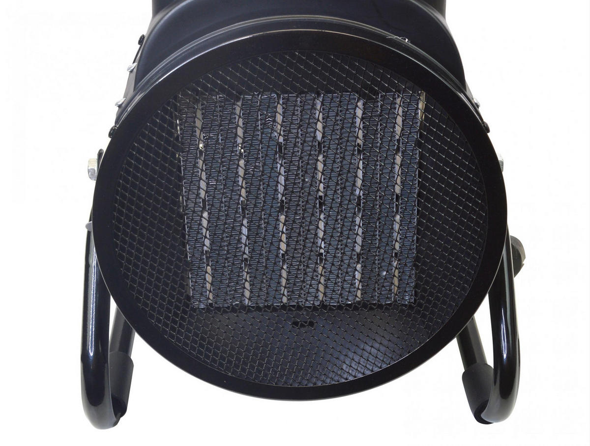 STAND-THERMOVENTILATOR Schwarz mit Leistungskontrolle 3000 W - Schwarz, Kunststoff (25/30/22cm) - Purline