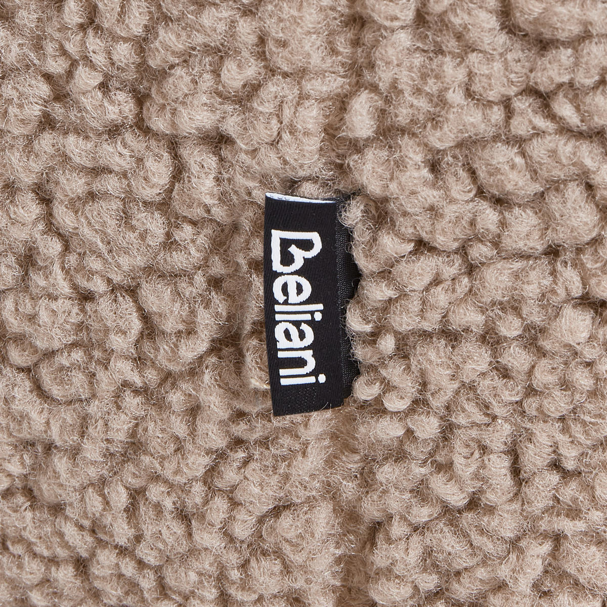 SCHAUKELSESSEL Beige Kinno - Beige/Schwarz, Textil (67/90/81cm) - Beliani