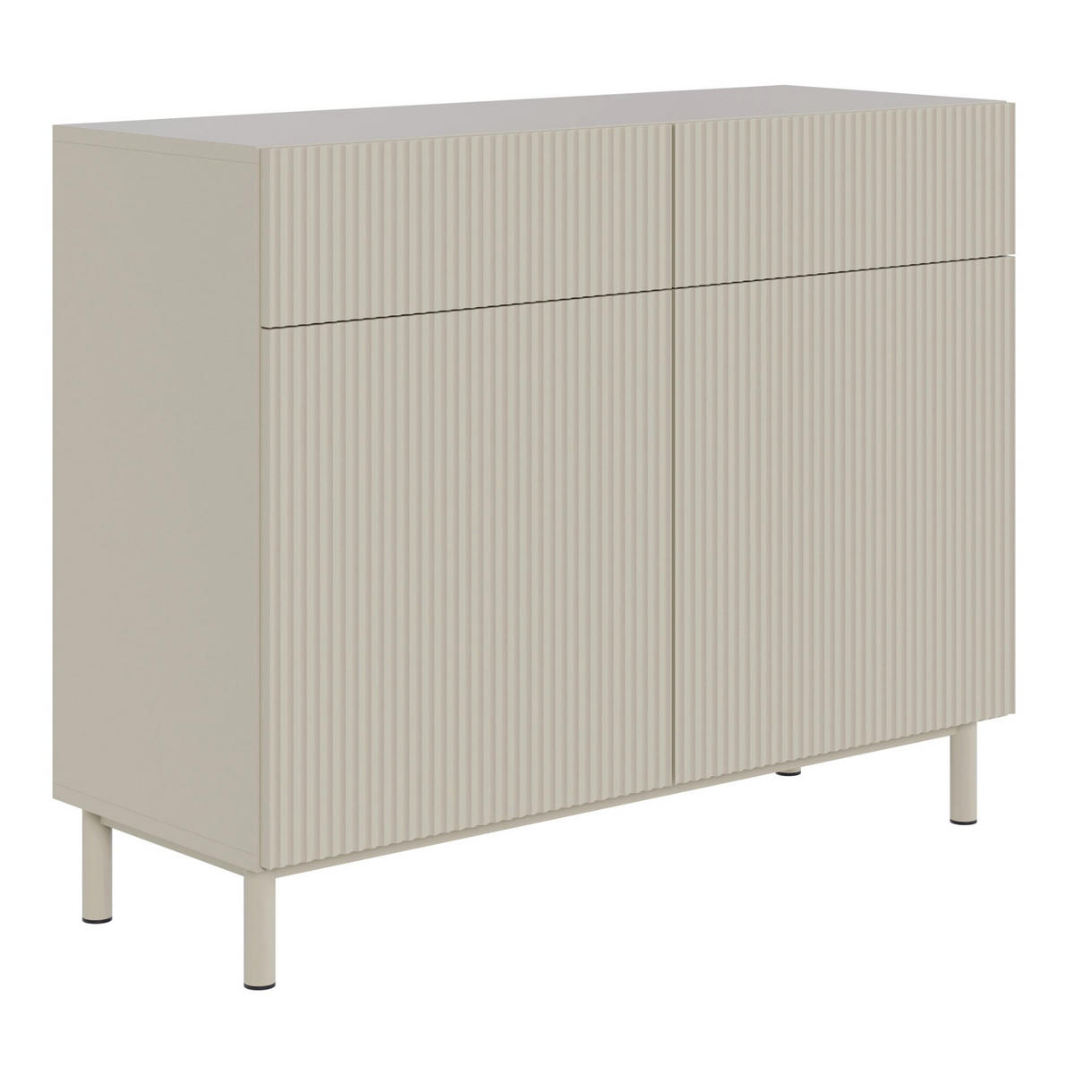SIDEBOARD Veldio New Greige 100 cm - Taupe, Holzwerkstoff/Metall (99.8/80/38cm) - Selsey