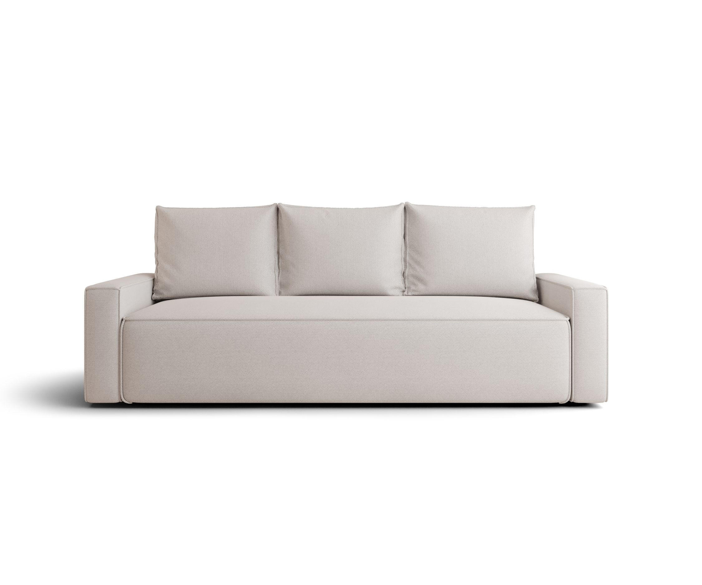 SOFA mit Schlaffunktion SAVIO Curio 02 - Creme, Textil (232/90/90cm) - Bedante