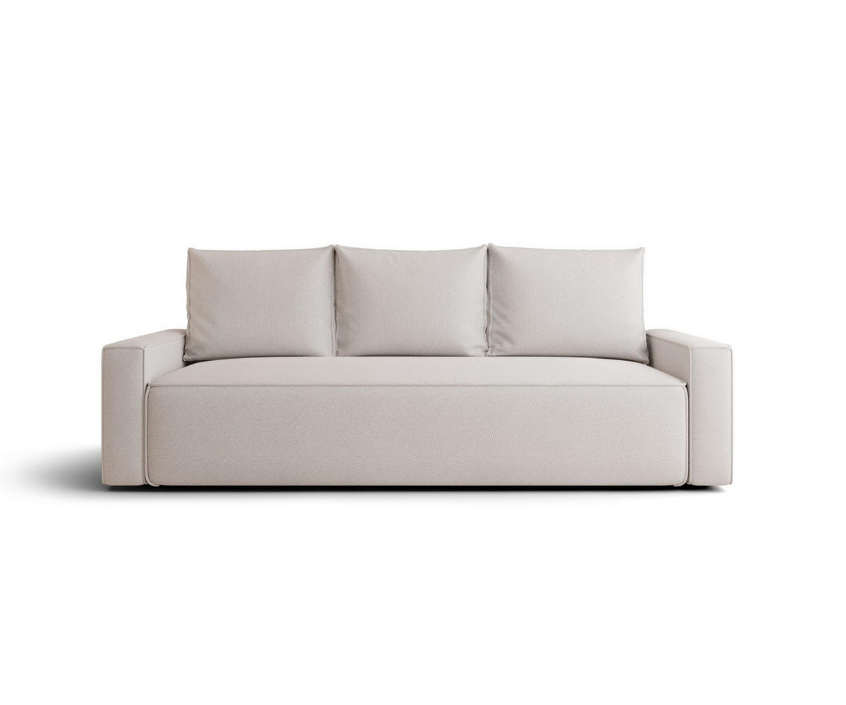 SOFA mit Schlaffunktion SAVIO Curio 02 - Creme, Textil (232/90/90cm) - Bedante