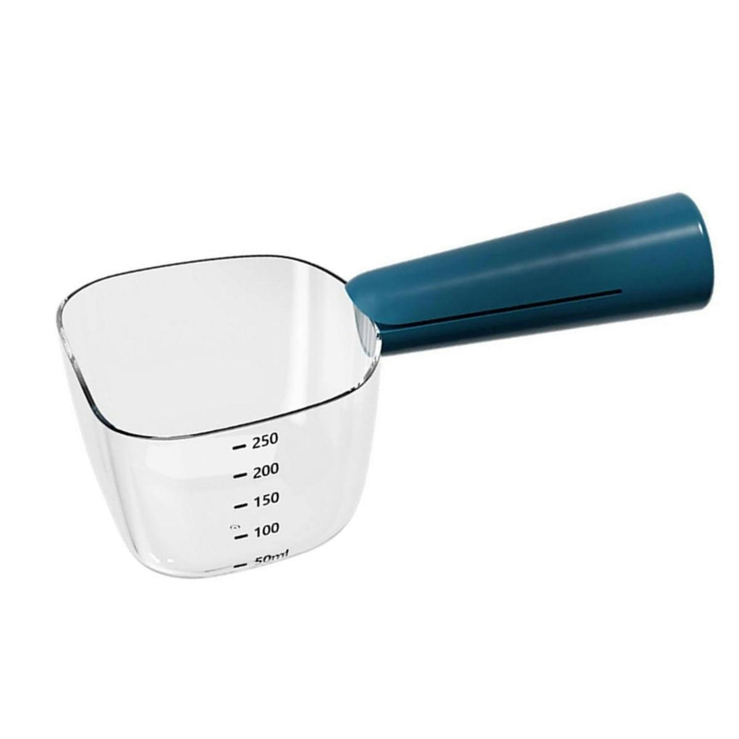 MESSBECHER für Tierfutter mit Skala und Beutelclip Blau - Blau, Kunststoff (0.25L)