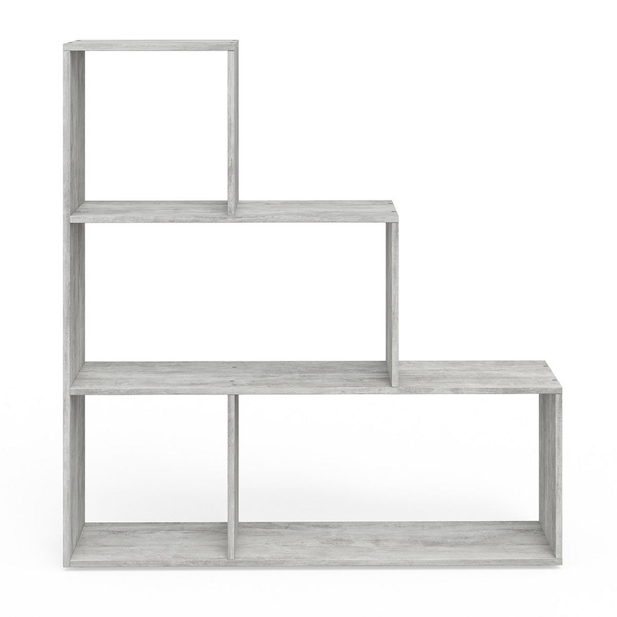 TREPPENREGAL Grau 116.8 x 123.2 cm - Grau, Holzwerkstoff (116.8/123.2/29cm) - Vicco