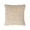 SAMTKISSEN Sofia creme 45/45 cm in Flechtoptik - Creme, Textil (45/45cm) - Homescapes