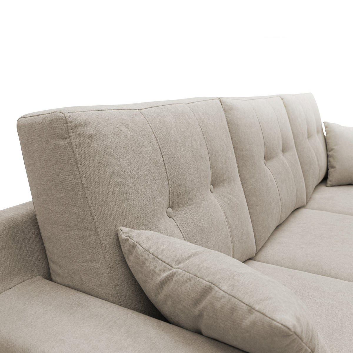 ECKSOFA Danish - Beige, Textil (237/91cm) - Divani.store