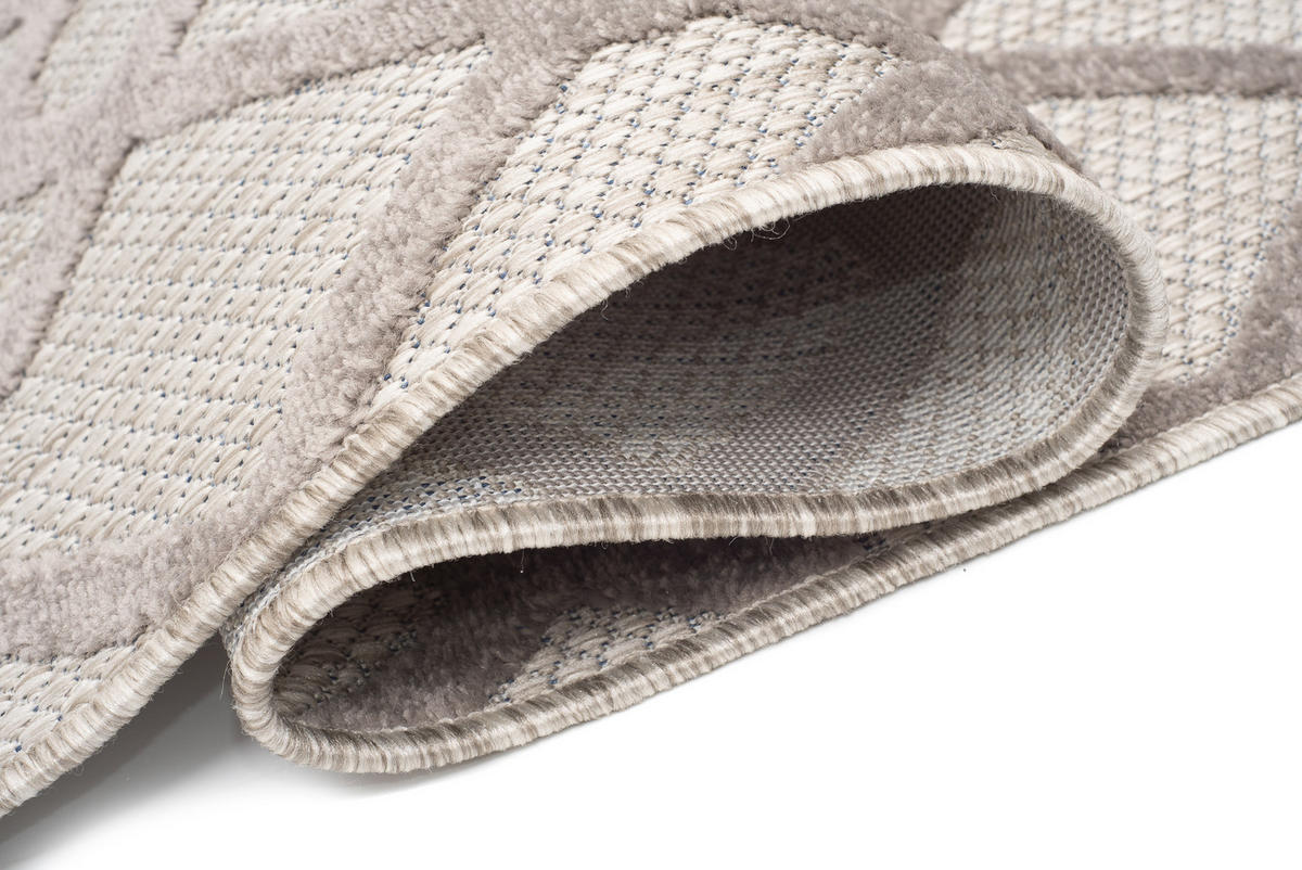 TEPPICH PATIO Grau 160/220 cm - Grau, Kunststoff (160/220cm) - Tapiso