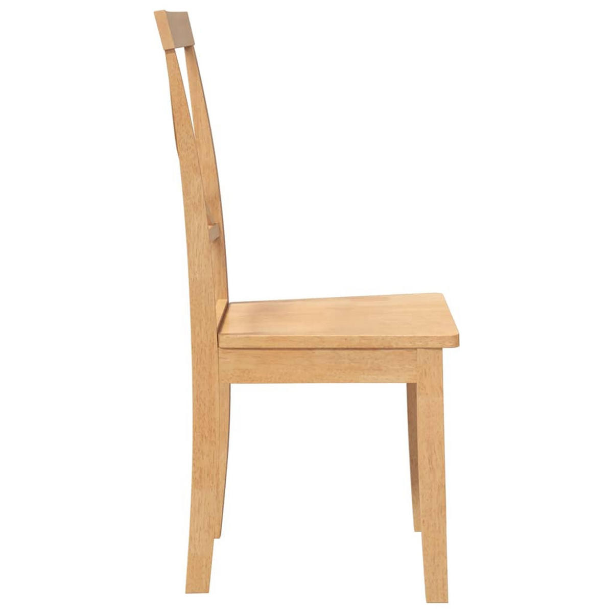 ESSZIMMERSTÜHLE 2 Stk. Massivholz Gummibaum 42.5*53.5*94cm - Braun, Holz (42.5/94/53.5cm) - ZMH