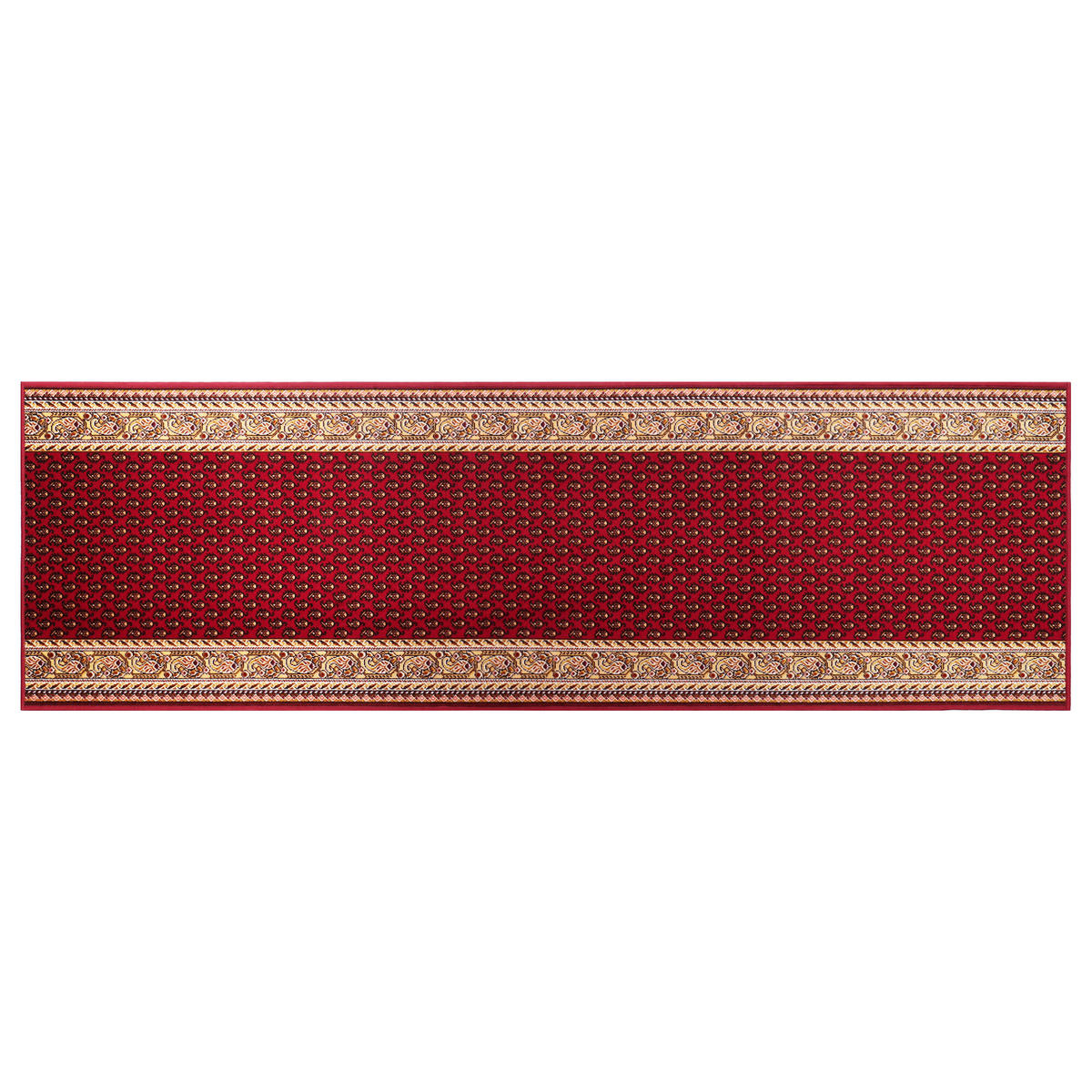 TEPPICHLÄUFER Anti-Rutsch Weinrot rutschfest Gummiunterlage 67/1100 cm - Weinrot, Textil (67/1100cm) - Tapiso