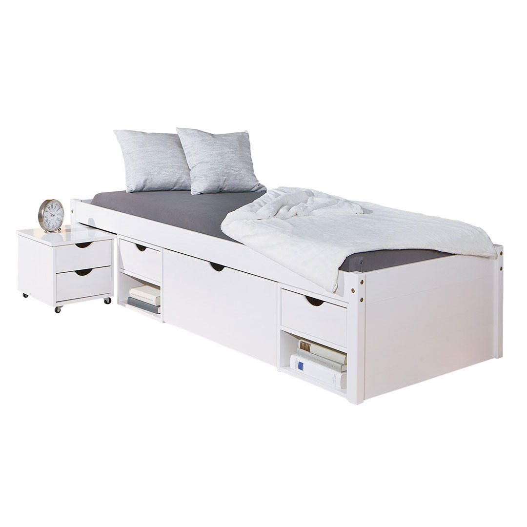 BETT Weiß - Weiß, Holz - ebuy24