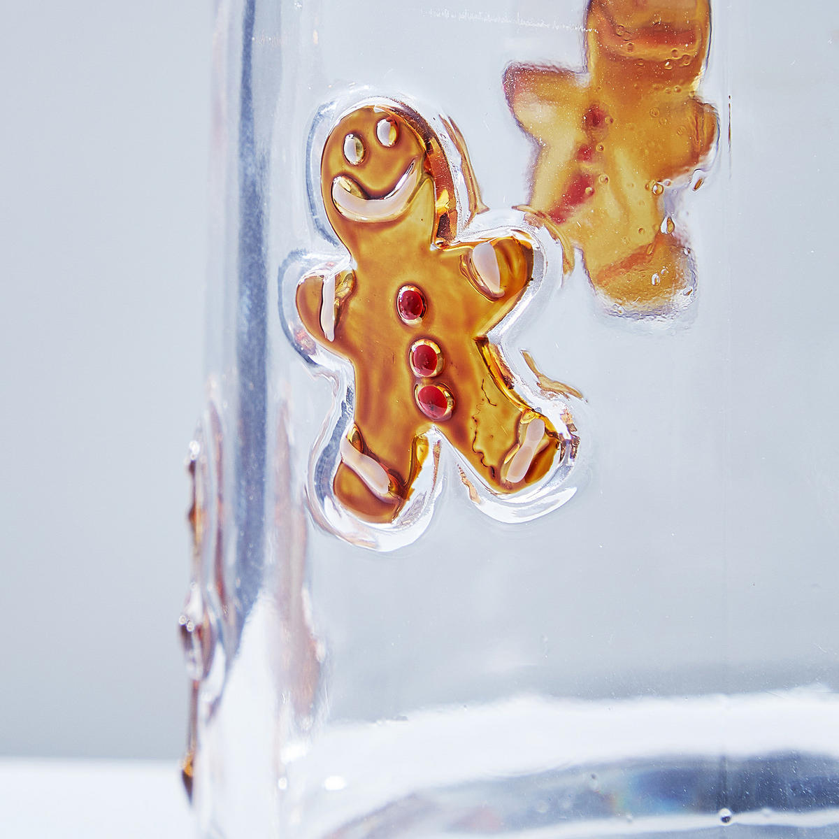WINDLICHT X-Mas Lebkuchenmann - Transparent, Glas (10/10/10cm) - Butlers