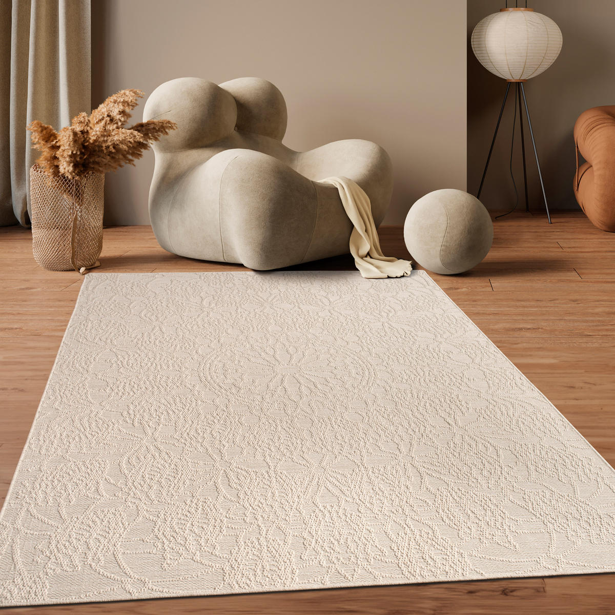 OUTDOORTEPPICH 120/160 cm Rimini 411 - Creme, Textil (120/160cm) - Paco Home