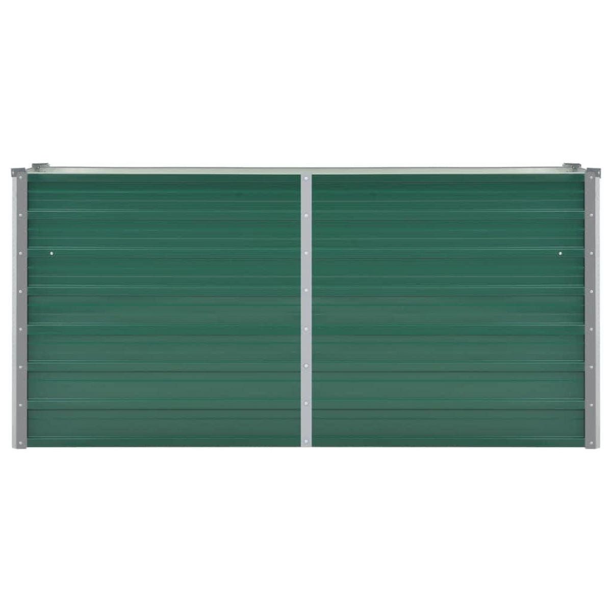 HOCHBEET für Garten OSKAR Grün 160x40x77 cm Metall - Grün, Metall (160/77/40cm) - DELUKE