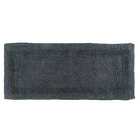 BADEMATTE 40/100 cm, 100% Baumwolle, wendbar - Grau, Textil (40/100cm) - Homescapes